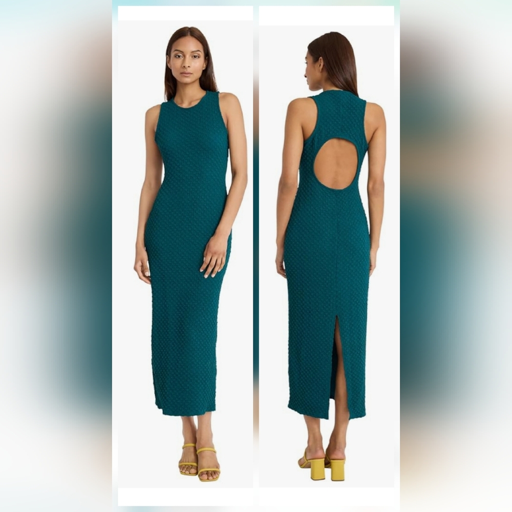 NWT Donna Morgan Hydrangea Women's Sleeveless Maxi Dress Size 8 Teal